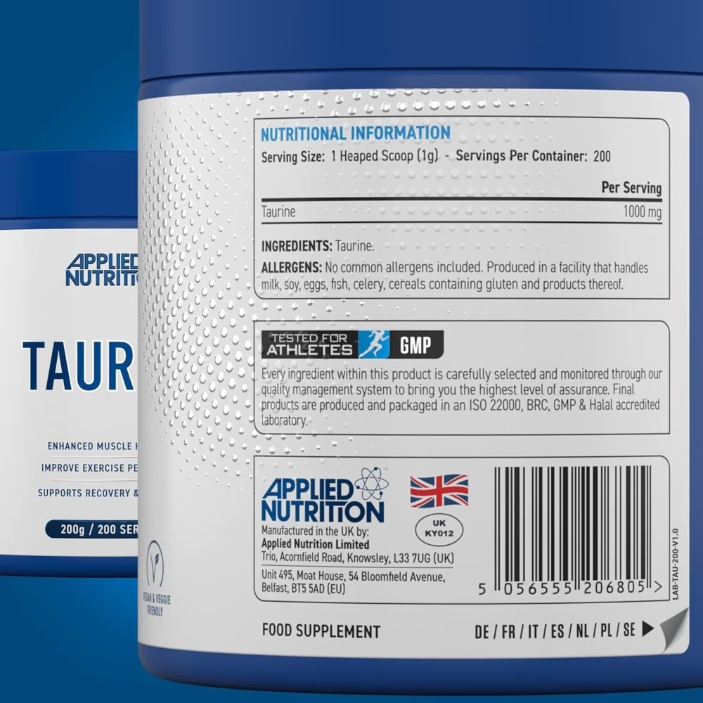 applied-nutrition-taurine-powder-200g-03-medical-grade Applied Nutrition Taurine Powder 200g - High Quality Medical & Pharmacy Care - View 3