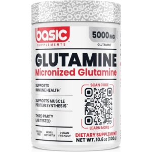 Basic Glutamine Micronized 5000mg Powder 300g - High Quality Medical & Pharmacy Care - View 1