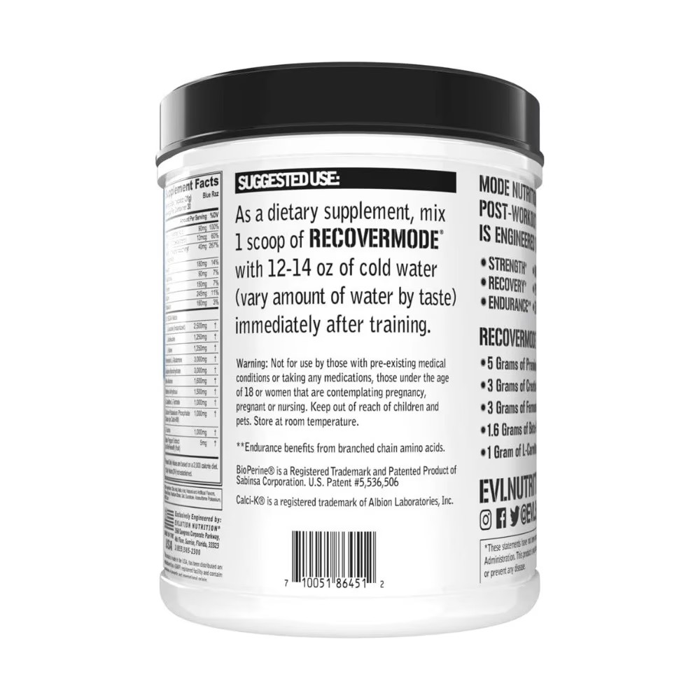EVL Recovery Mode Pow Blue Raz 630g - High Quality Medical & Pharmacy Care - View 4