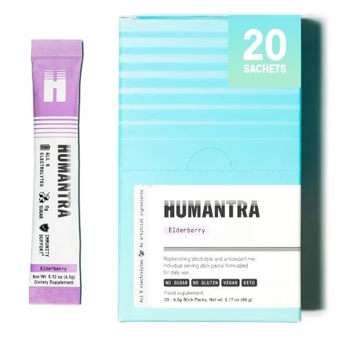 Humantra Electrolyte - Elderberry Flavor(20x4.5g Sachets) - High Quality Medical & Pharmacy Care - View 1
