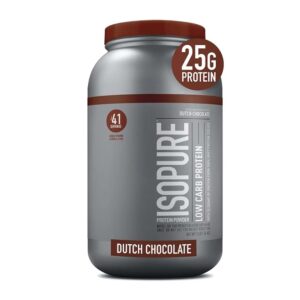 Isopure Low Carb Protein, Dutch Chocolate, 3 LB - High Quality Medical & Pharmacy Care - View 1