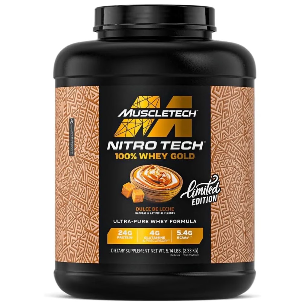MuscleTech NitroTech 100% Whey Gold Dulce De Leche 5.10lbs - High Quality Medical & Pharmacy Care - View 1