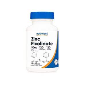 Nutricost ZincPicolinate 50mg Caps 120S - High Quality Medical & Pharmacy Care - View 1
