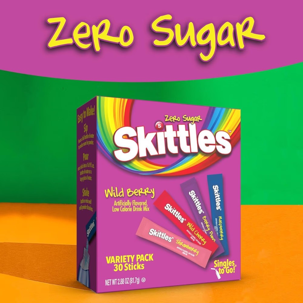 Skittles Drink Mix Wild Berry -30 Single Servings - High Quality Medical & Pharmacy Care - View 3