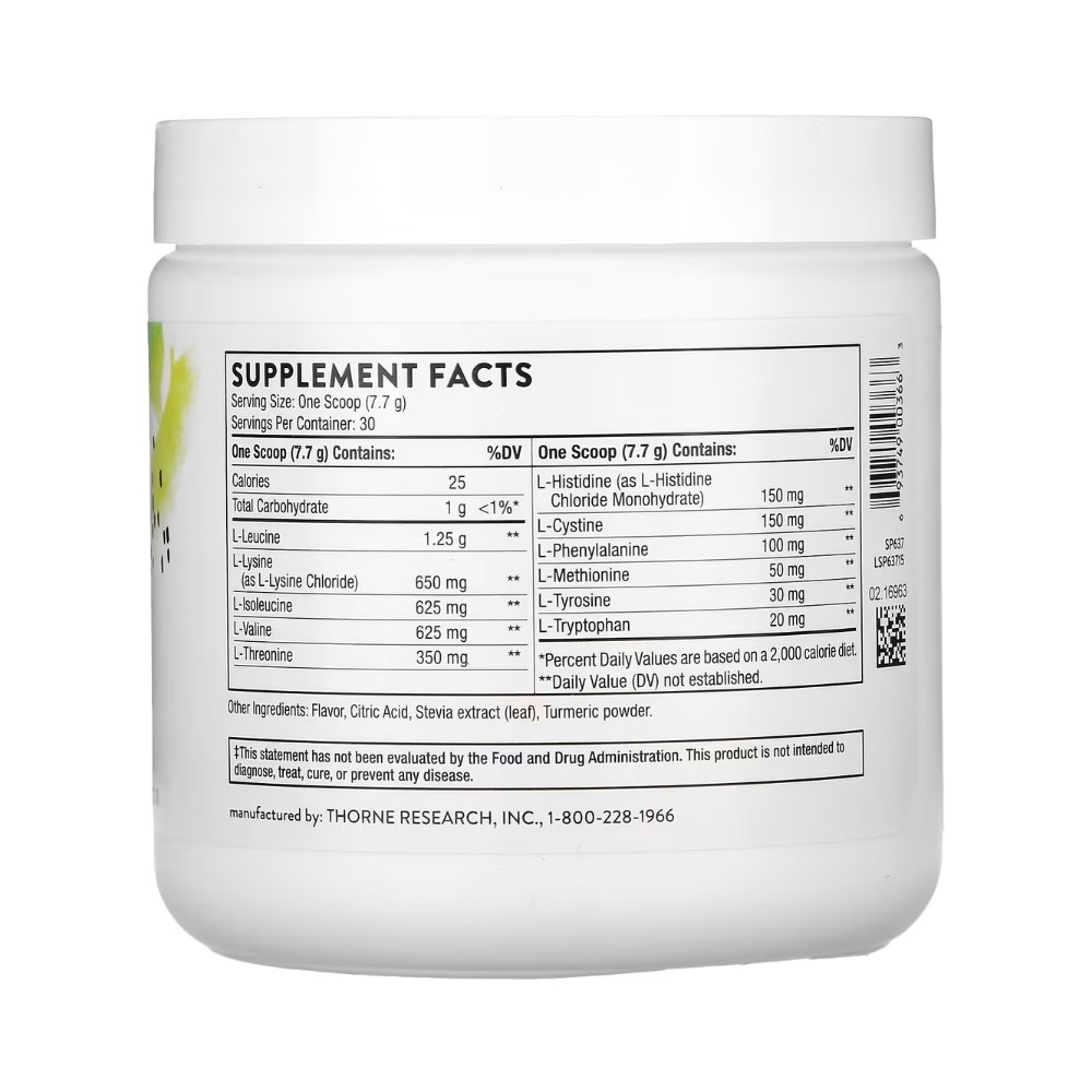 thorne-amino-complex-powder-lemon-231g-essential-amino-acid-supplement-for-energy-and-muscle-recovery-03-medical-grade Thorne Amino Complex Powder Lemon 231g – Essential Amino Acid Supplement for Energy & Muscle Recovery - High Quality Medical & Pharmacy Care - View 3