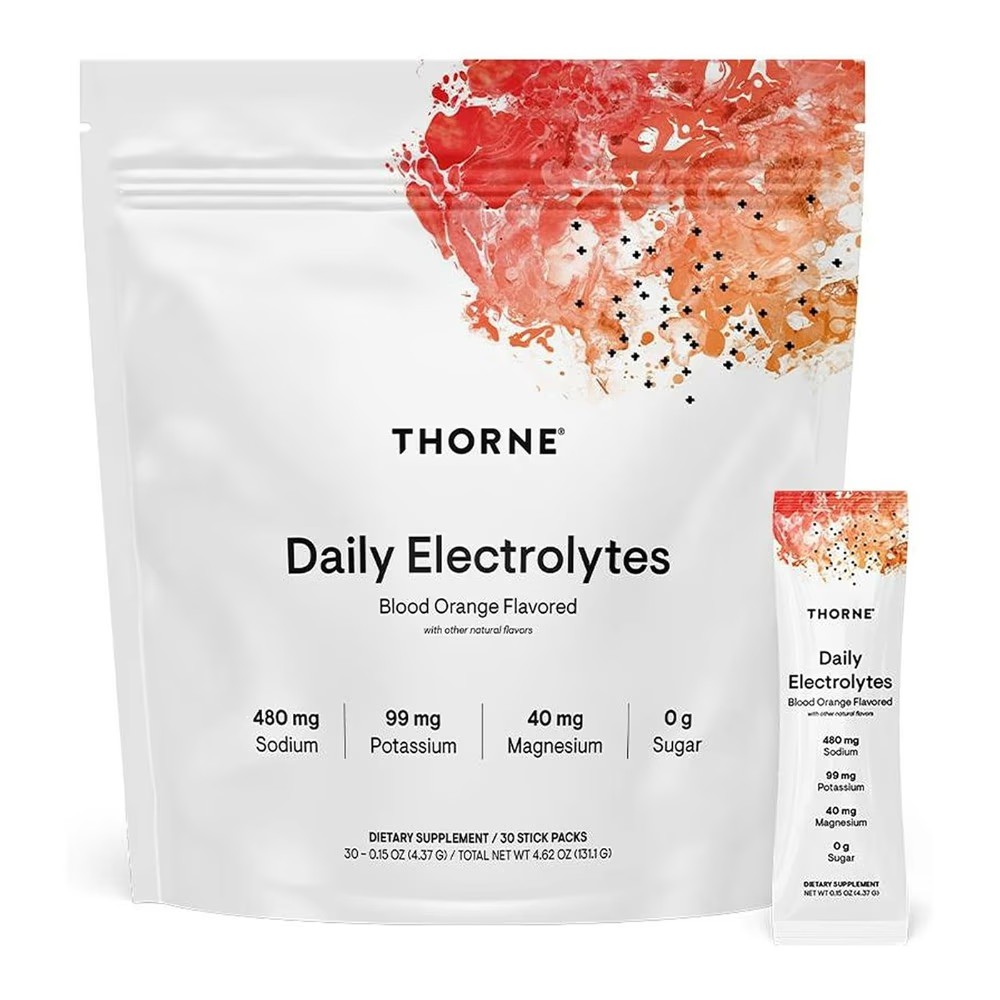 Thorne Daily Electrolytes 30 Stick Packs – Blood Orange | NSF Certified for Sport Hydration Mix - High Quality Medical & Pharmacy Care - View 1