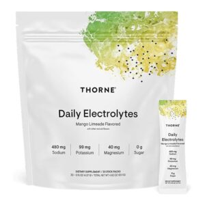Thorne Daily Electrolytes 30 Stick Packs – Mango Limeade | NSF Certified for Sport Hydration Mix - High Quality Medical & Pharmacy Care - View 1