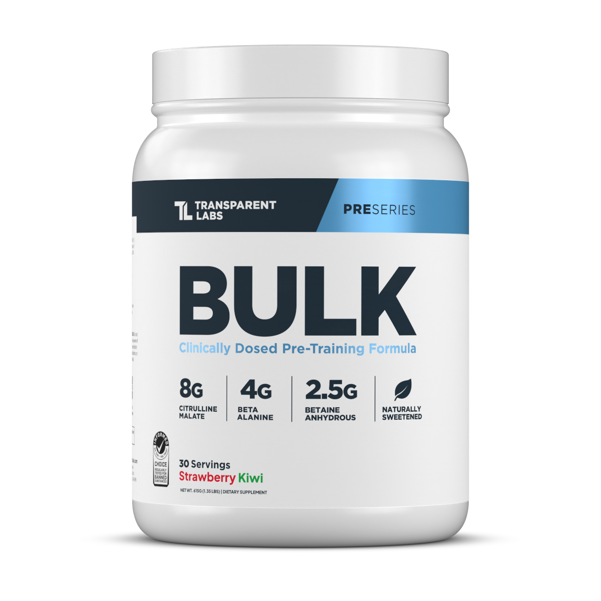 Transparent Labs Bulk Pre-Workout Strawberry Kiwi