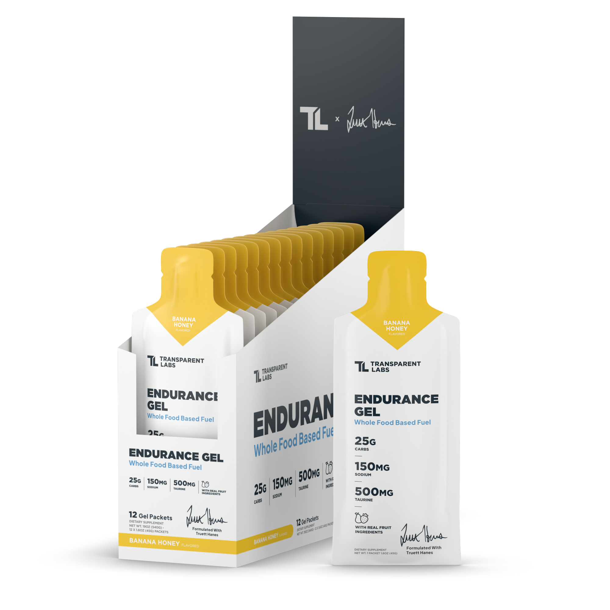 Transparent Labs Endurance Gels Banana Honey
