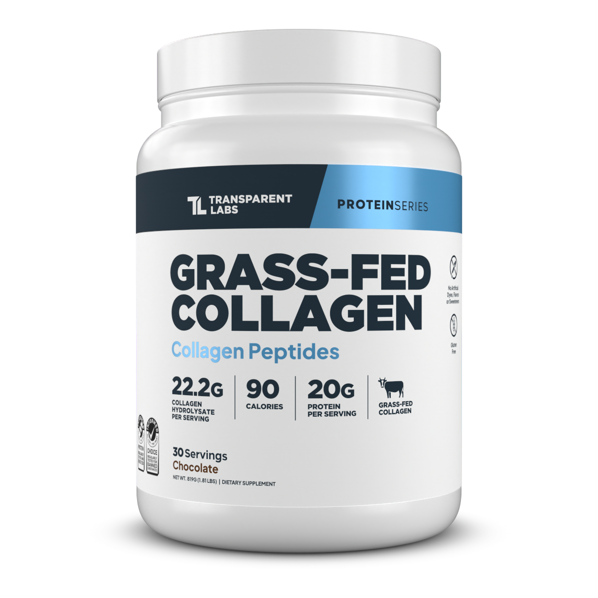 Transparent Labs Grass-Fed Collagen Chocolate