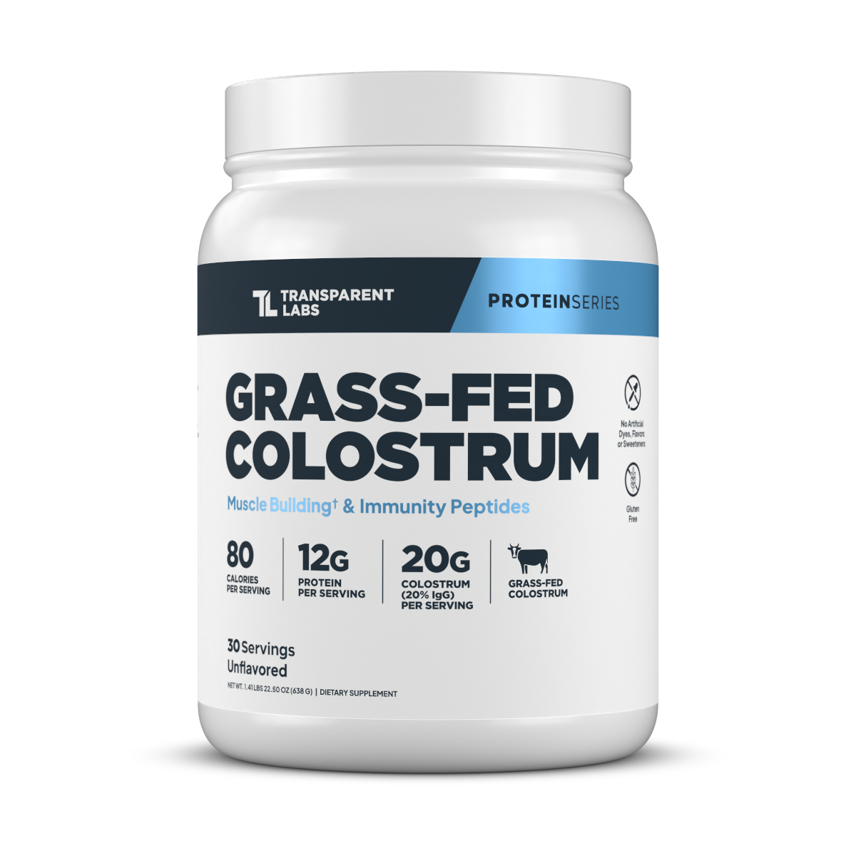 Transparent Labs Grass-Fed Colostrum Unflavored