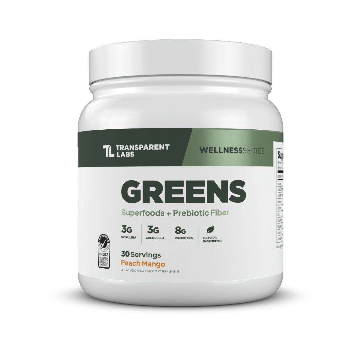 Transparent Labs Greens Peach Mango